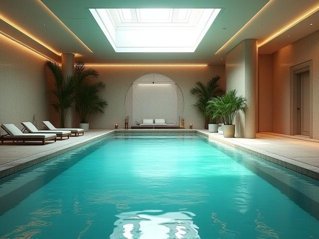 مسبح المنتجع الداخلي